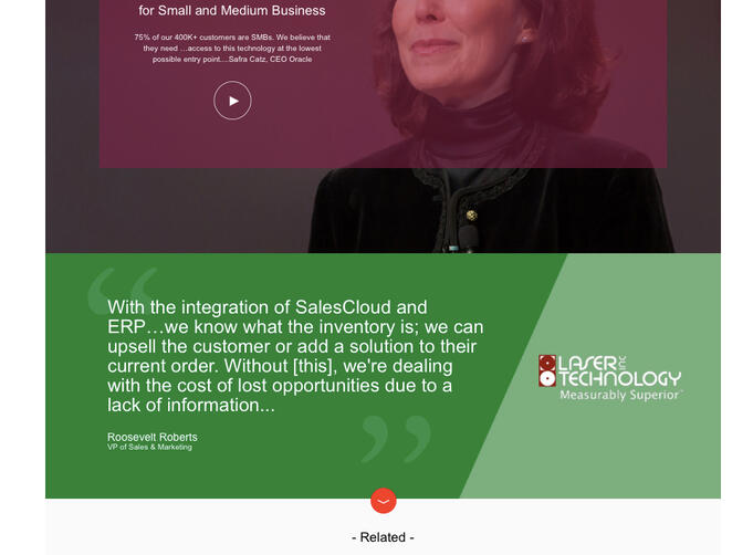 Oracle Small & Medium Business Site