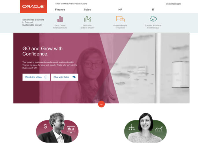 Oracle Small & Medium Business Site