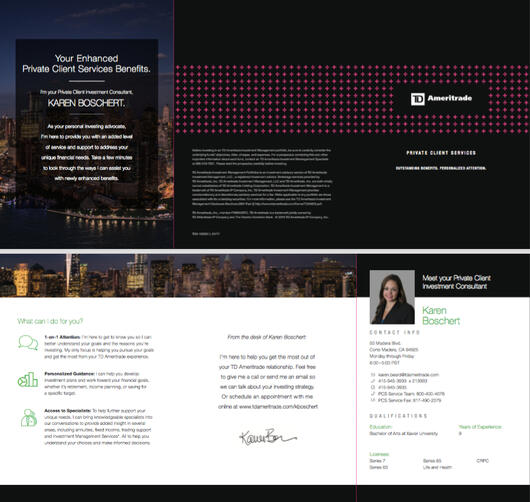 Letter sent with complimentary gift.